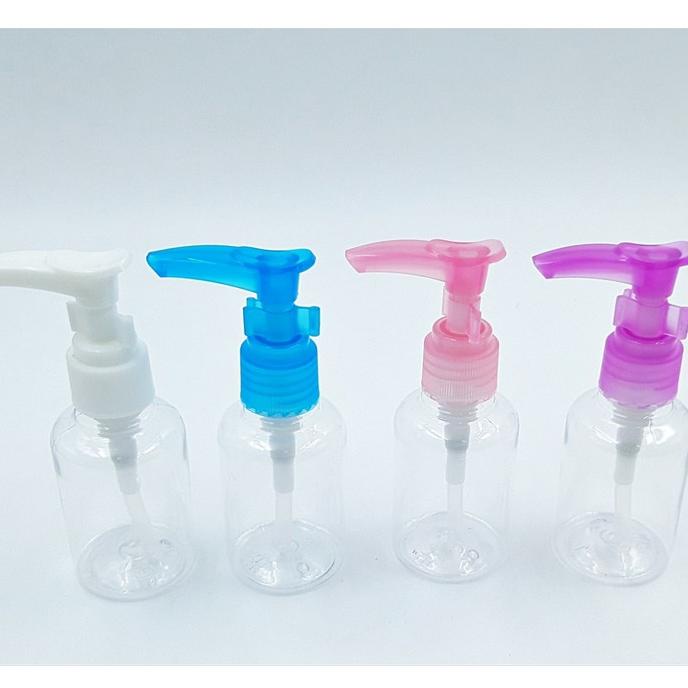 Botol pump 50ml / botol pump / botol isi ulang / botol import