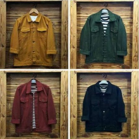 JAKET JEANS PRIA WANITA KEREN KUNING jaket levis warna