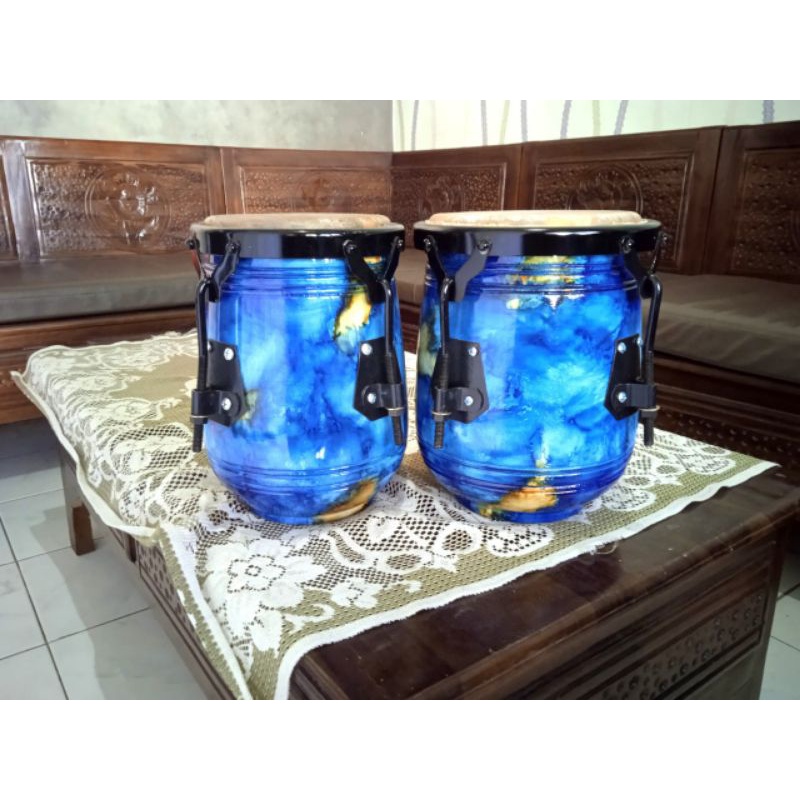 Kendang Kempul Ring Cat V4, Kayu Motif Cat