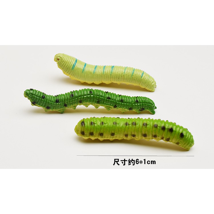 UBUL 6cm acak ulat bulu caterpillar serangga mainan prank toys plastik