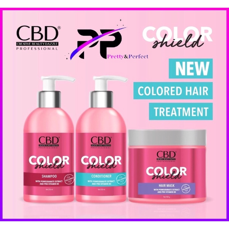 CBD Color Shield Paket 3 in 1 Hair Mask + Shampoo + Conditioner