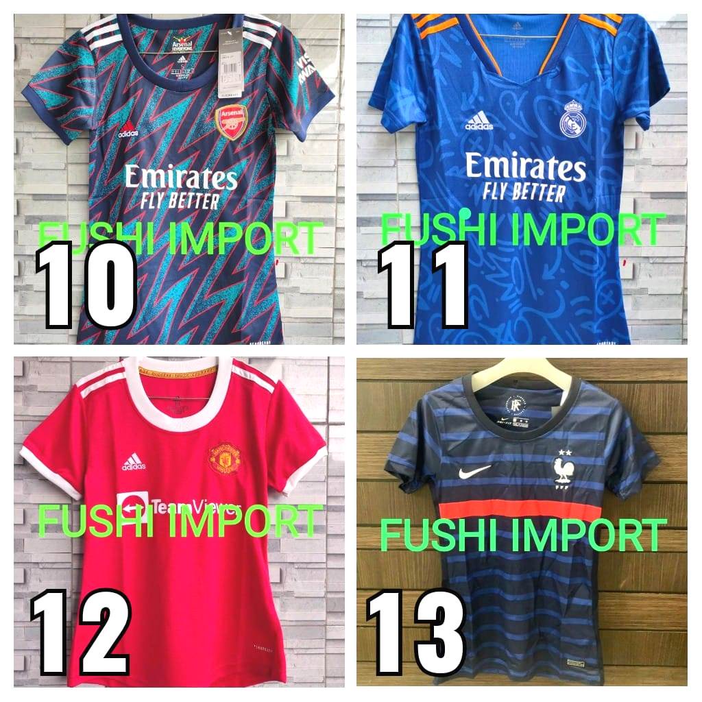 OBRAL Jersey Baju Bola Ladies Cewek Wanita New Season Grade Ori