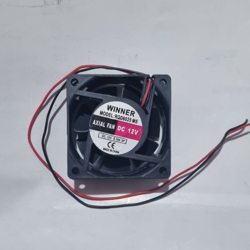 Fan Kipas DC 12V 0.14A Ukuran 6 X 6 Cm
