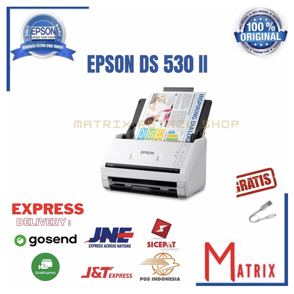 

scanner Epson DS 530 II NEW