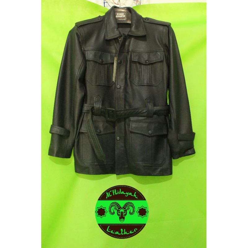 jaket kulit domba model safari || jaket Bapak Soekarno