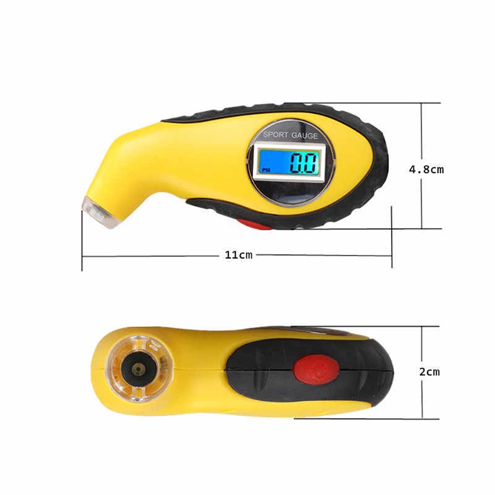 Digital Tire Pressure Gauge Sport Yellow Pengukur Tekanan Ban