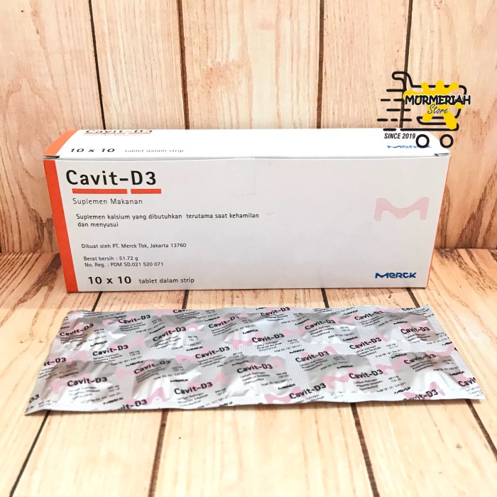 Cavit D3 strip 10 tablet - Vitamin D3 Suplemen Kalsium