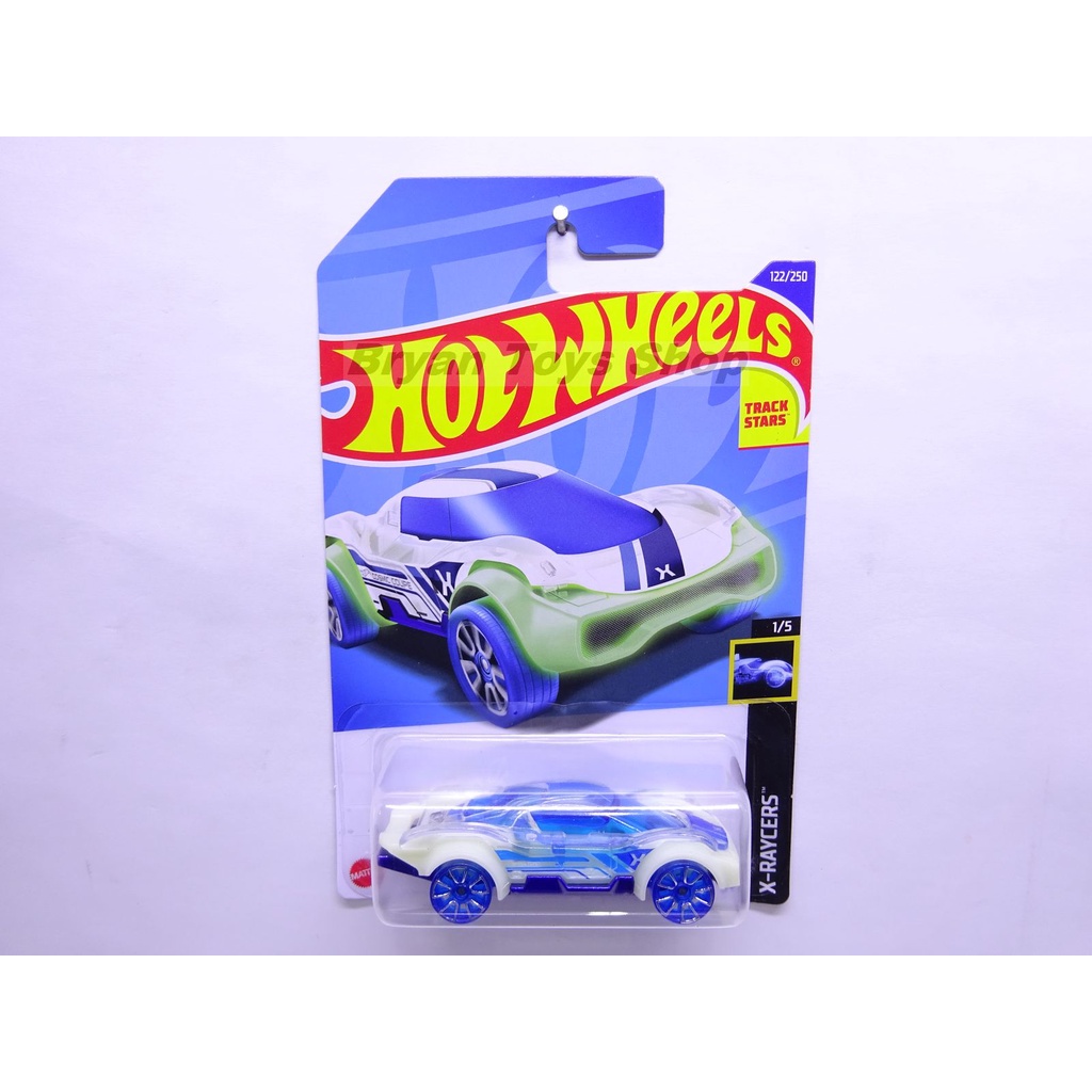 Hot Wheels Cosmic Coupe Biru - Glow In The Dark