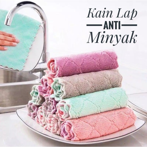 [PROMO ] LAP KAIN MICROFIBER MURAH | JAMPEL KAIN MICROFIBER KAIN LAP DAPUR ANTI MINYAK TEBAL GRATIS ONGKIR BISA COD