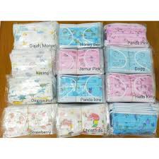 Masker Anak Karakter isi 50pcs per Box