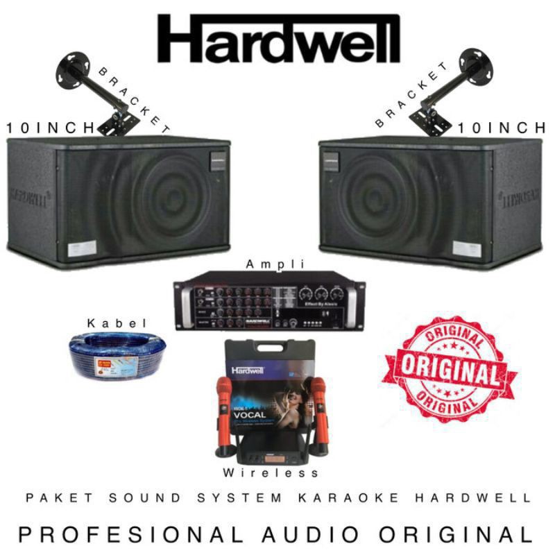 Paket Karaoke Sound System Hardwell Speaker Pasif Original Garansi Resmi