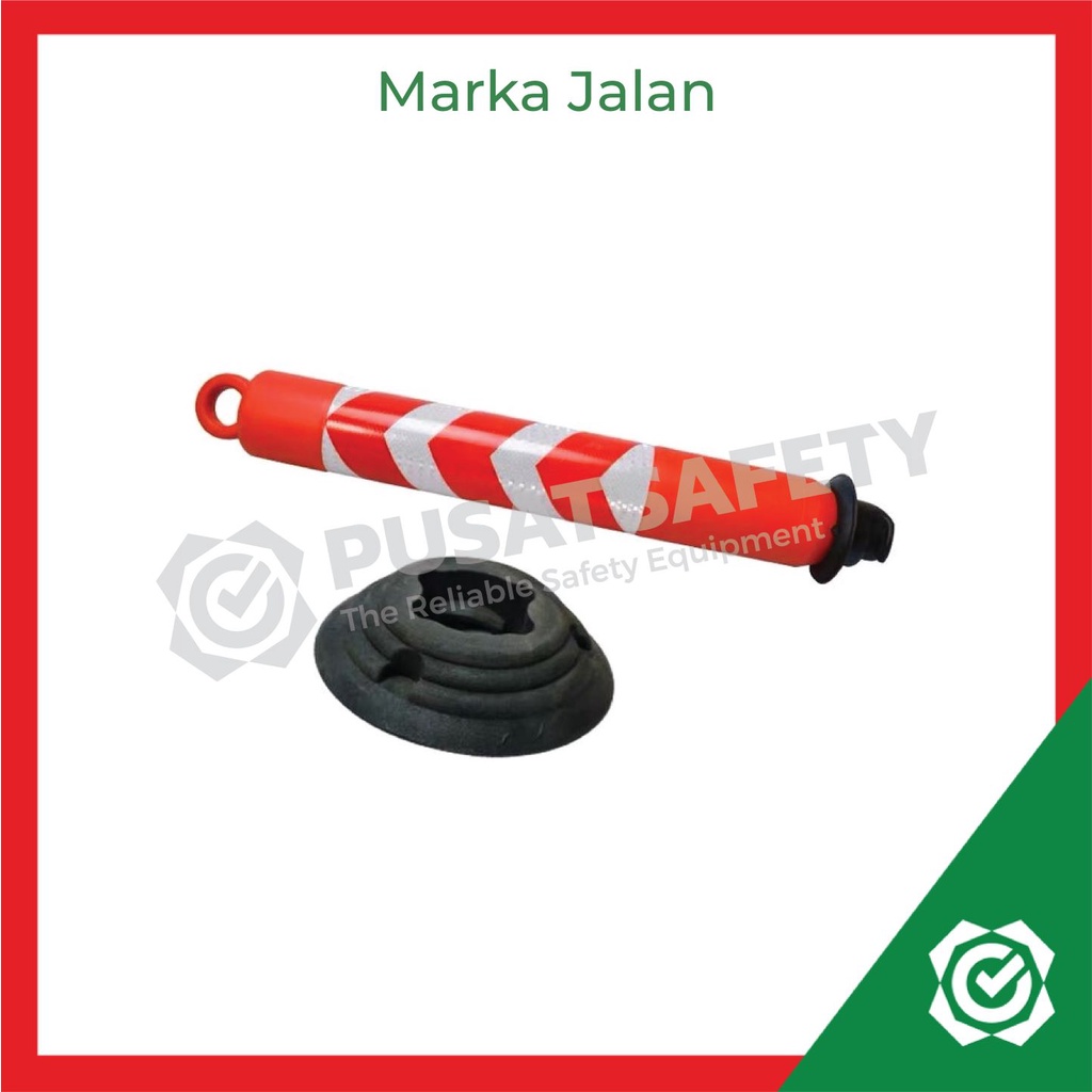 Stick Cone T-Top Bollard Stick Safety Cone Stik Pembatas Jalan