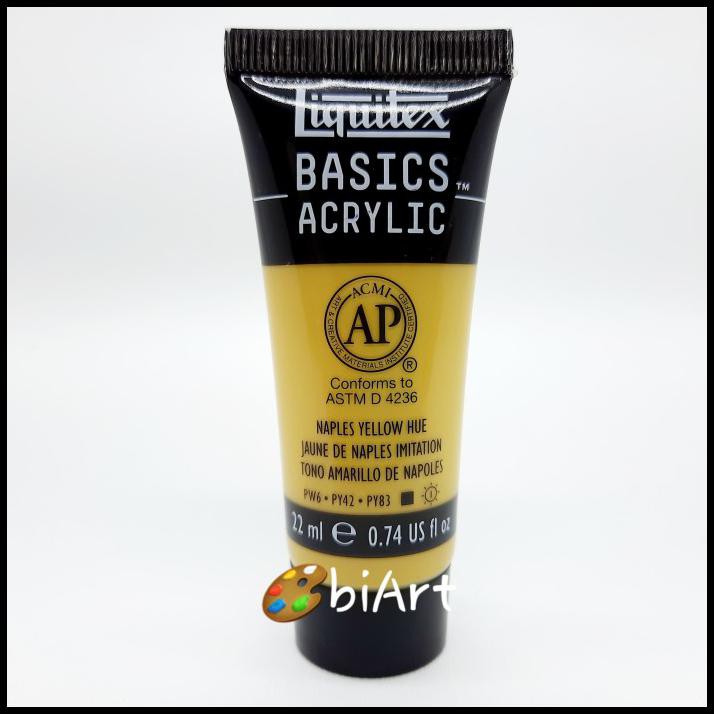

Promo Cat Akrilik Liquitex Basics Acrylic 22 Ml Naples Yellow Hue