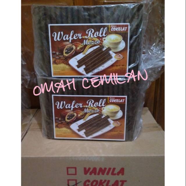 WAFER ROLL MEZZO 900GR COKELAT