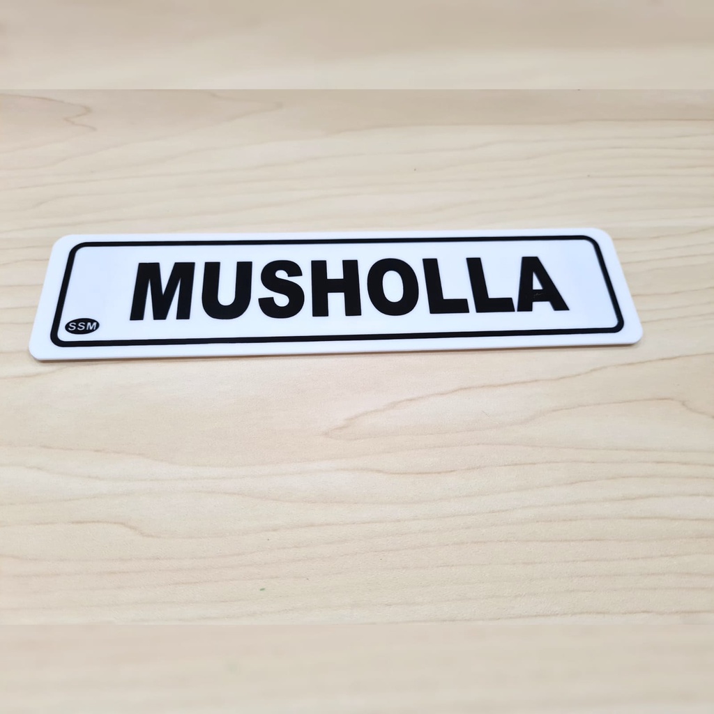 

Sign Label Akrilik KECIL MUSHOLLA