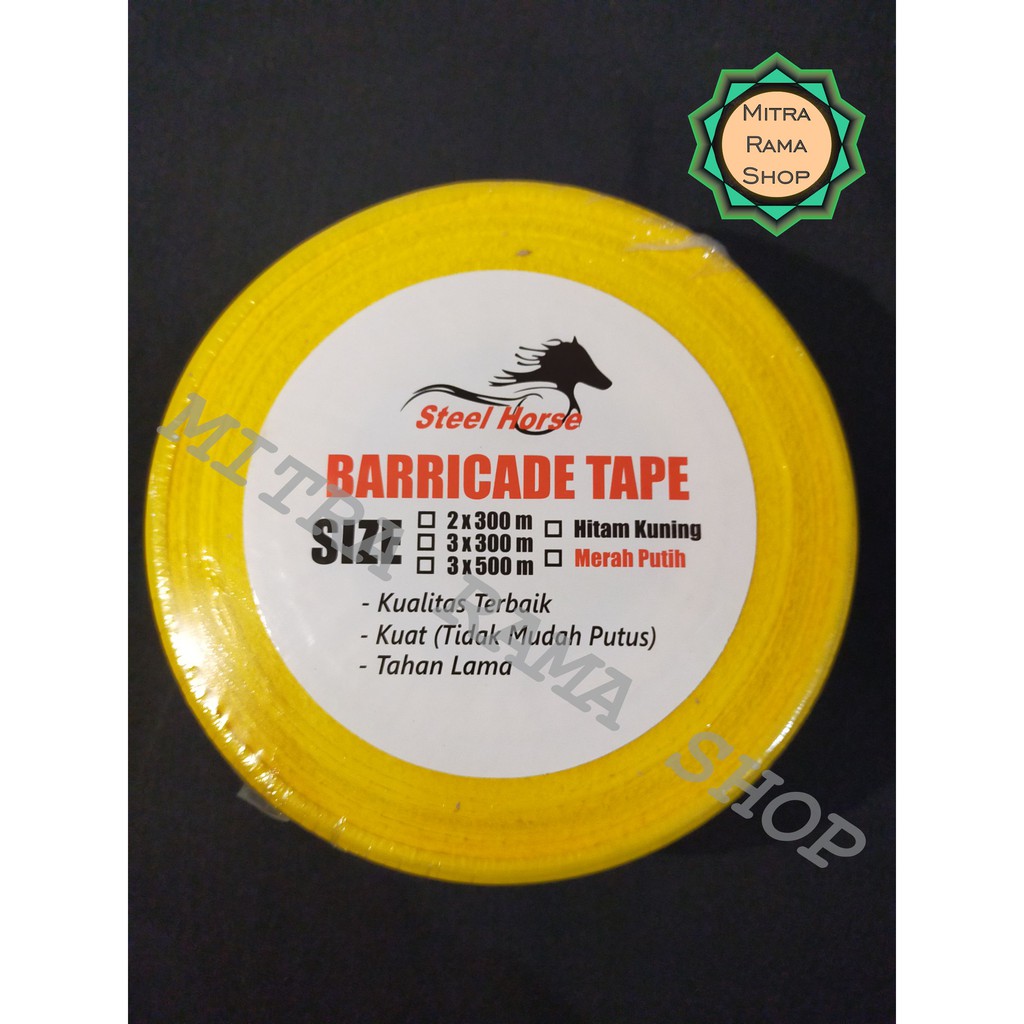 

Police Line/Garis Pembatas Barricade Line Kuning Hitam - 3 Inch x 300