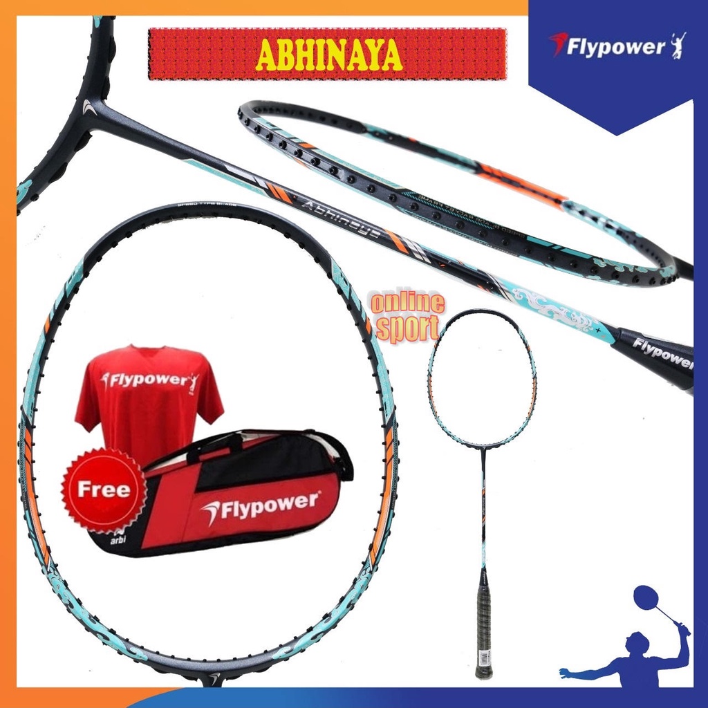 FLYPOWER Abhinaya Raket Badminton (Free : Tas + Kaos)
