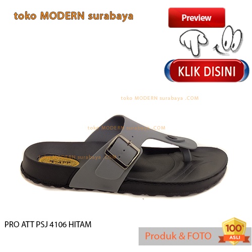 PRO ATT PSJ 4106 HITAM sandal pria casual sandal jepit karet