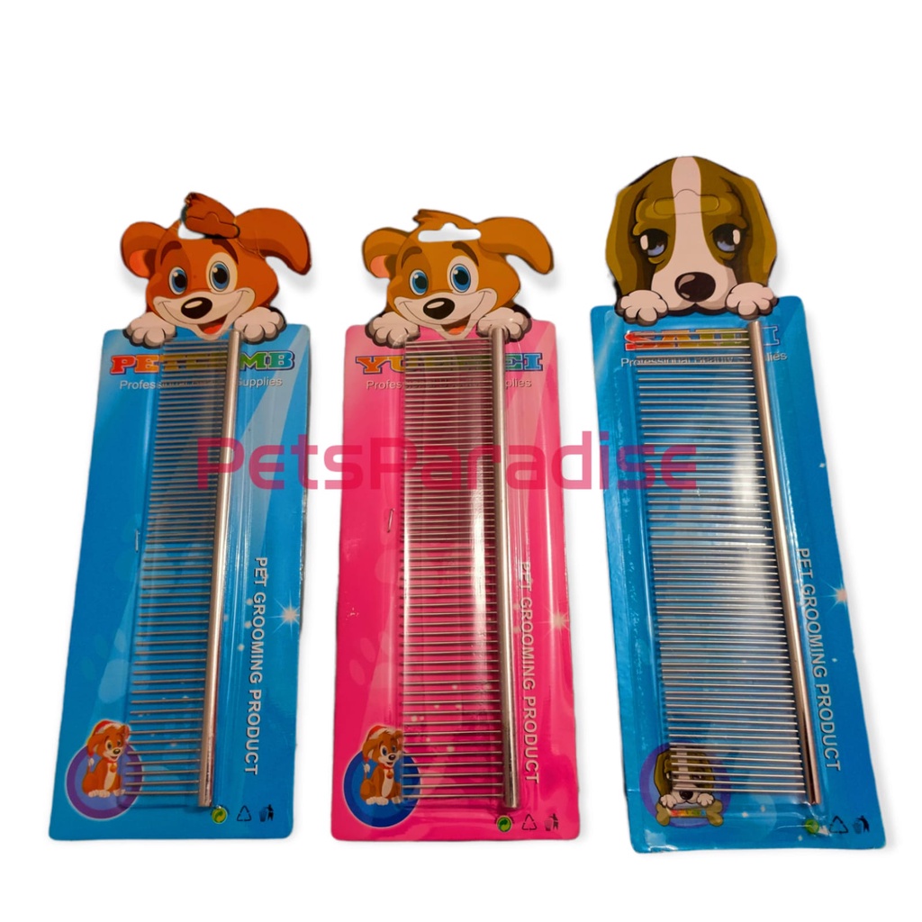 Sisir Grooming Kucing Anjing SISIR GROOMING PROFESIONAL STAINLESS