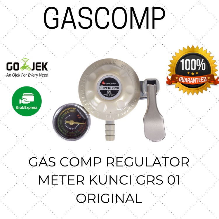 Jual Gascomp Kepala Regulator Kompor Gas LPG Meter Super Lock Anti ...