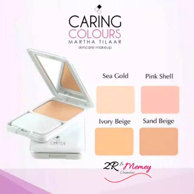 CARING COLOURS Dual Action Cake Extra Protection SPF 15 ( Tersedia Refill ) DAC