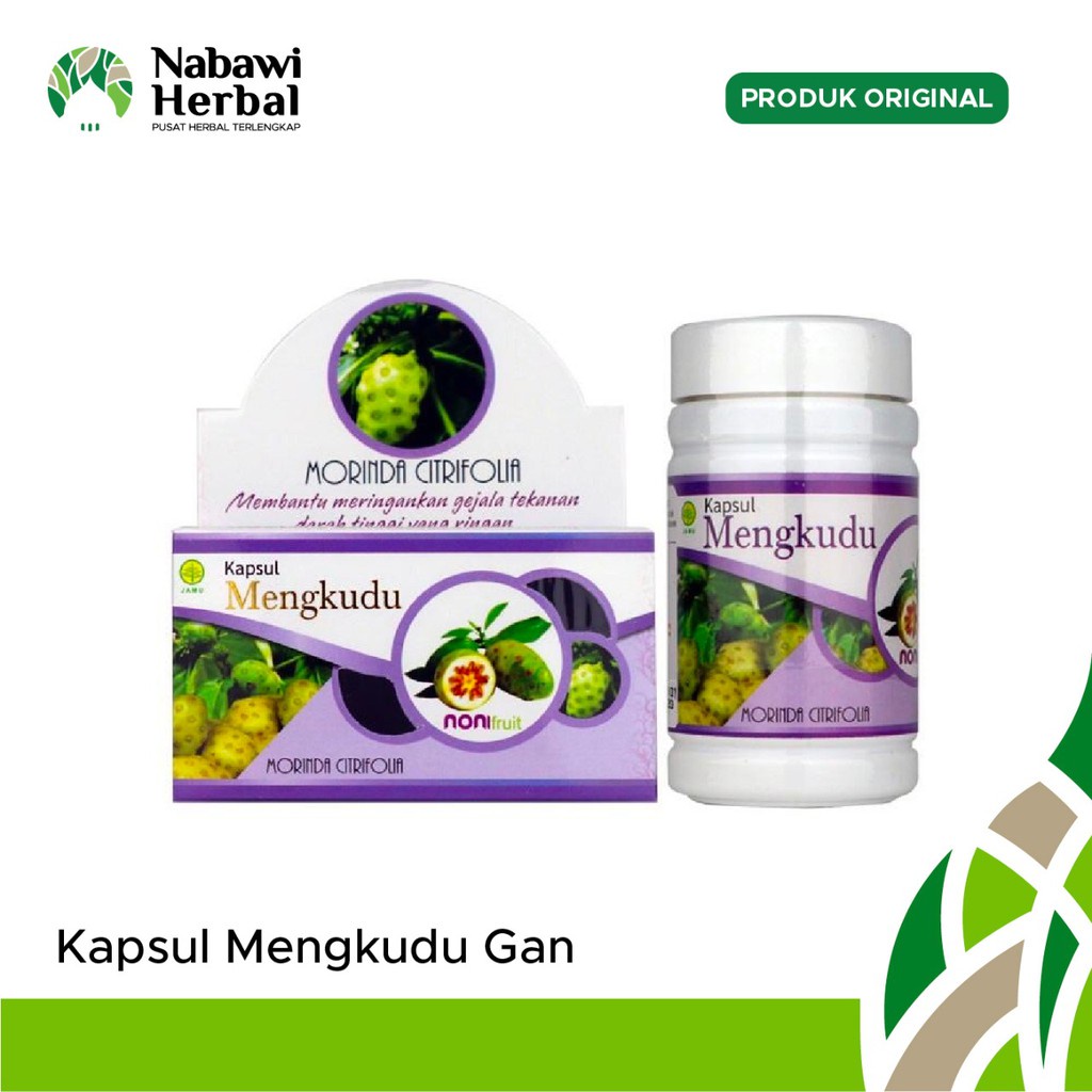 Kapsul Buah Mengkudu Obat Kolesterol dan Darah Tinggi Herbal