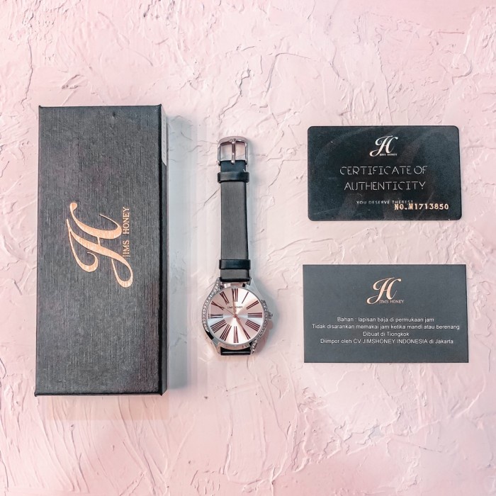 Jam Wanita Jam Tangan Wanita Jims Honey Original Kode 8125 Jam Tangan Fashion - L01-BLACK New Arriva