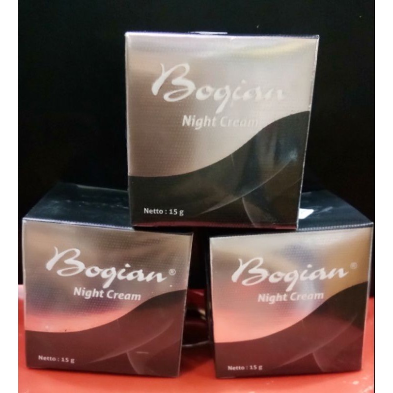 night cream bogian pelembab/moisturiser memudahkan flek dan jerawat