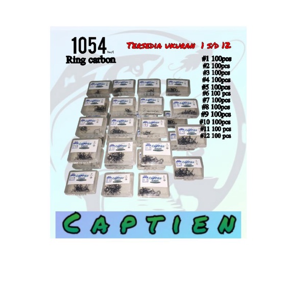 kail pancing CAPTIEN bahan baja carbon putih 1054kecil