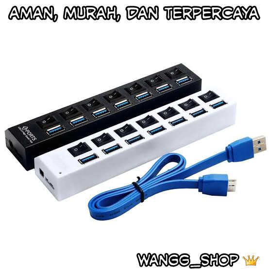 USB HUB 4 PORT &amp; 7 PORT HIGH SPEED ON OFF / USB 2.0 FOR COMPUTER AND LAPTOP