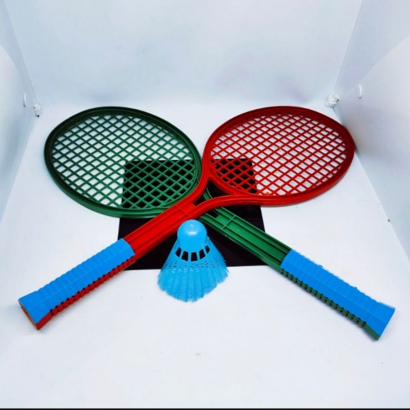 MAINAN ANAK RAKET BADMINTON PLASTIK/BADMINTON SET/RAKET MURAH