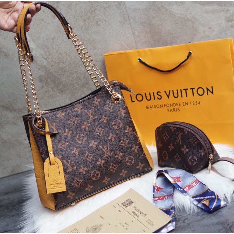 LV SURENE sz SMALL (free paper bag,bill,dompet,syal) uk.25x19