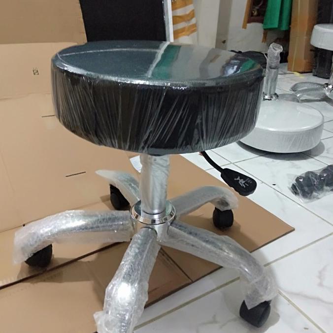 Kursi Ring Hidrolik/Kursi Salon Facial/Kursi Kaki Stainless