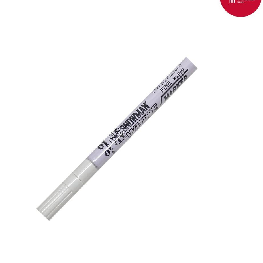 

[PRODUK GEK] Spidol/Sepidol/Marker Permanent Paint Snowman FINE TIP WHITE/PUTIH 97M