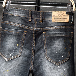  Celana  Jeans  Panjang Model  Slim  Straight  Gaya Kasual Untuk 