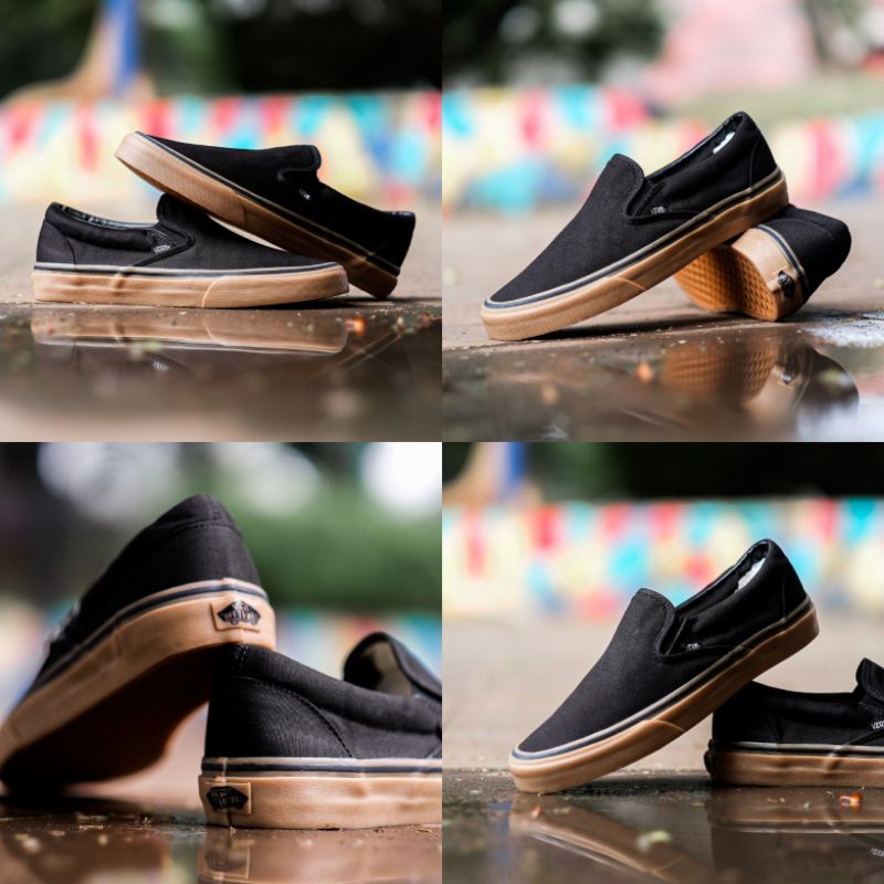 Vans Slip On Classic Black Gum Original