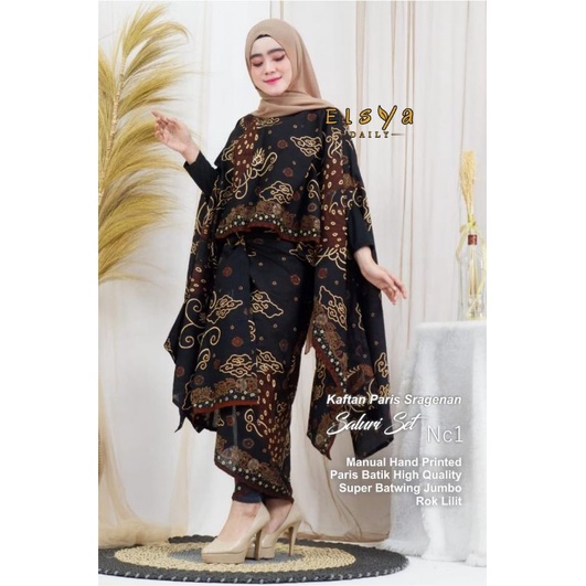 Kaftan Batik Paris Sragenan SALURI Set #2