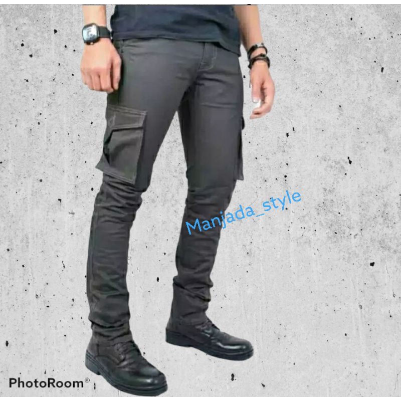 Celana Cargo Panjang Pria Original Jumbo Slimfit Army Laki Laki Murah Loreng Kargo Pant Big Size Dewasa Chargo Hitam Premium Jogger Distro Cowo Jeans Tebal