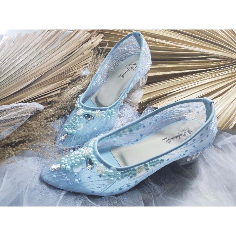 sepatu meruby babyblue sepatu cantik sepatu wedding