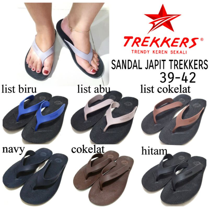 SANDAL Jepit JAPIT TREKKERS SIZE 39-42 Murah Lebaran Tipis