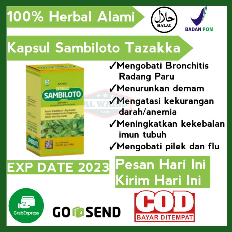 

Kapsul Sambiloto Griya Herba Original 60 Kaps | Menurunkan Demam & Daya Tahan Tubuh