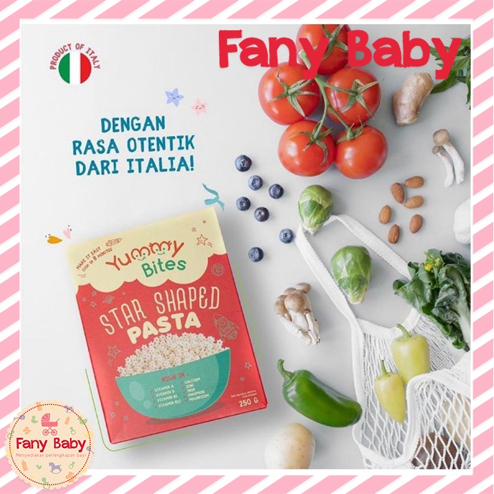 YUMMY BITES STAR SHAPED PASTA 250GR