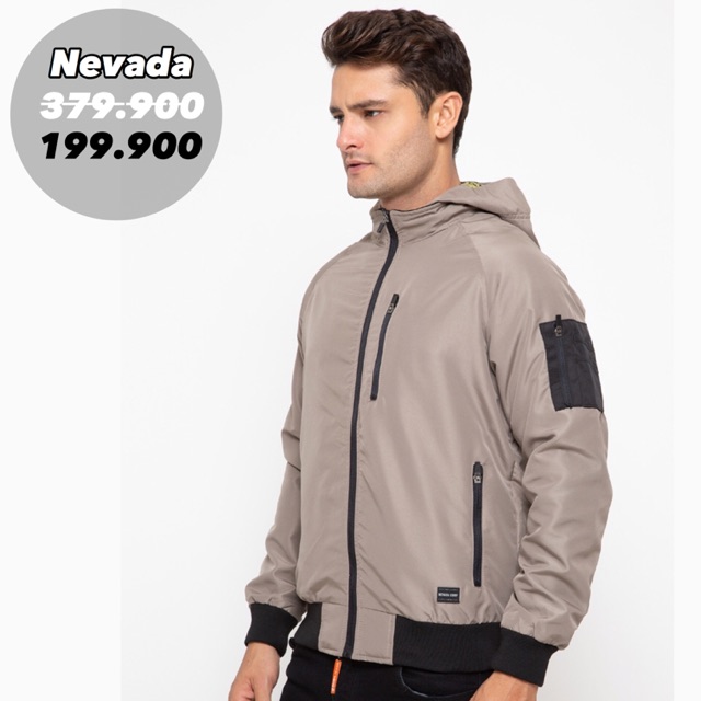 Jaket Parasut Pria Nevada - Khaki