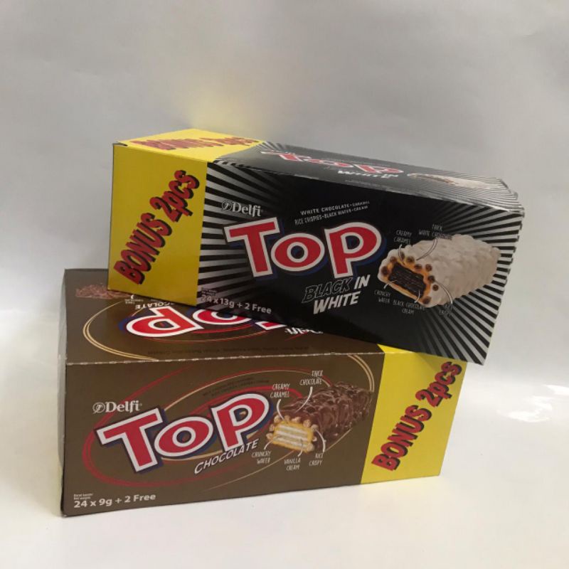 

Top wafer caramel crispy 9g isi 24pcs + bonus 2pcs