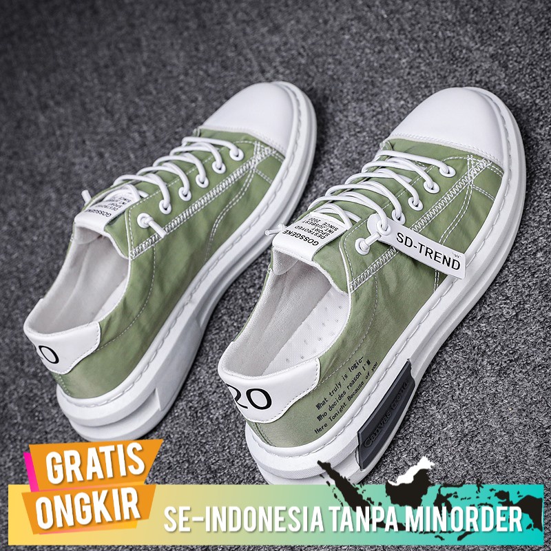 Sepatu Casual Import Sepatu Cepat Kering Kain Sepatu Slip-On pria