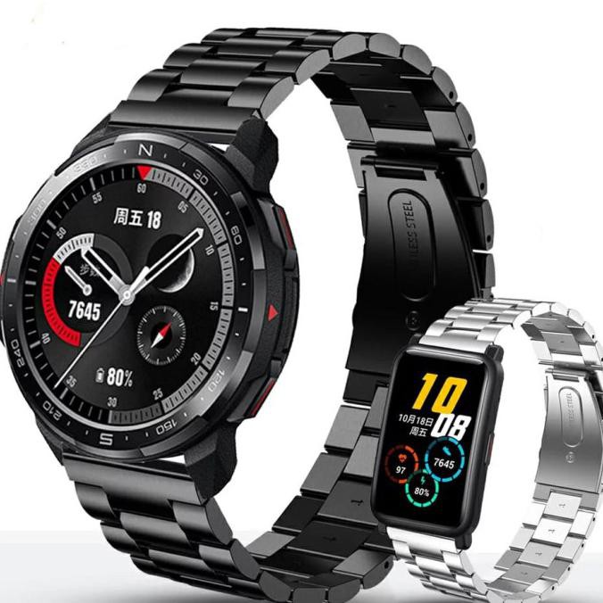 DISKON STRAP TALI JAM TANGAN SMARTWATCH STAINLESS HONOR GS PRO 22mm