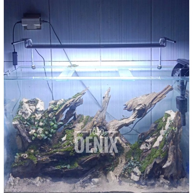 stand tiang lampu aquascape untuk aquarium BERSABUK