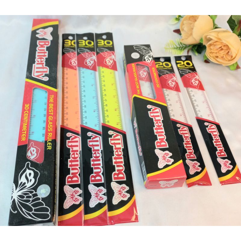 

Penggaris Plastik Butterfly Isi 12Pcs JunDW