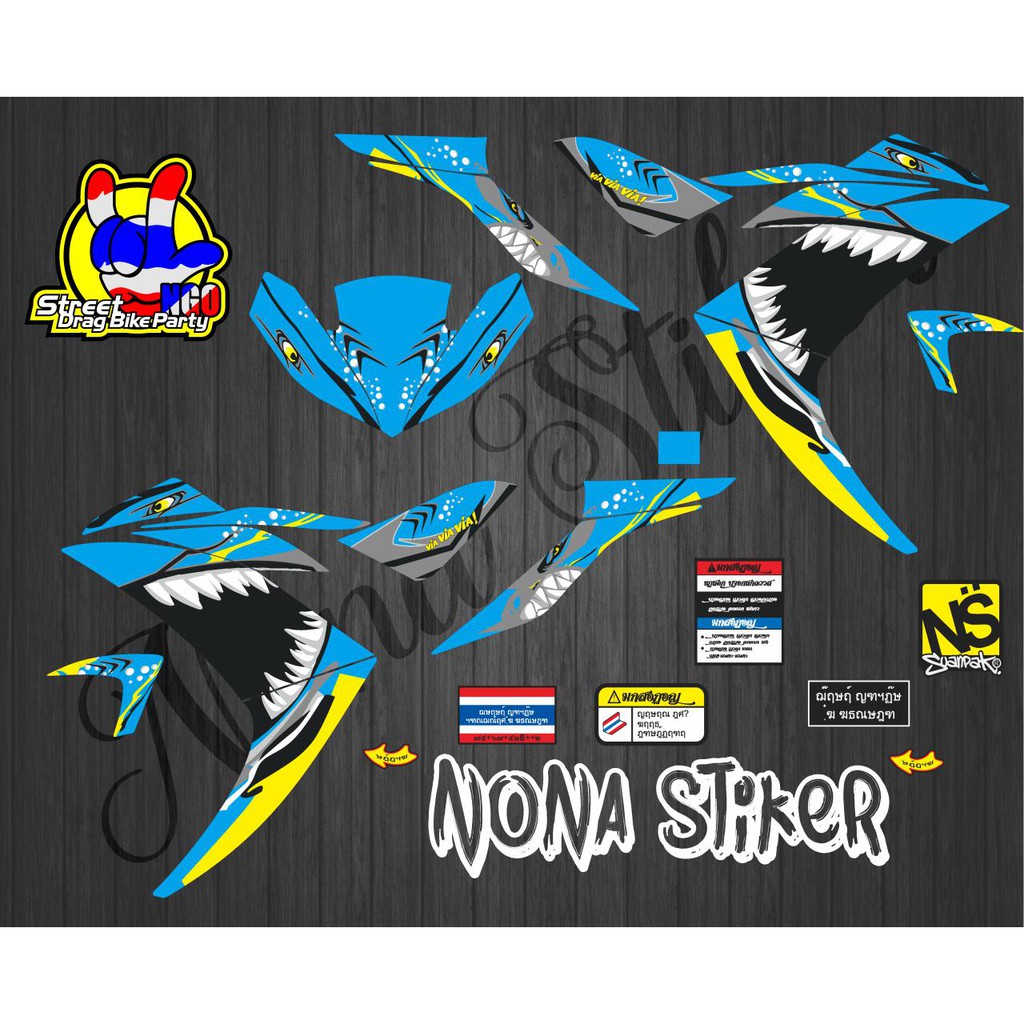 STIKER STRIPING DECAL YAMAHA R 25