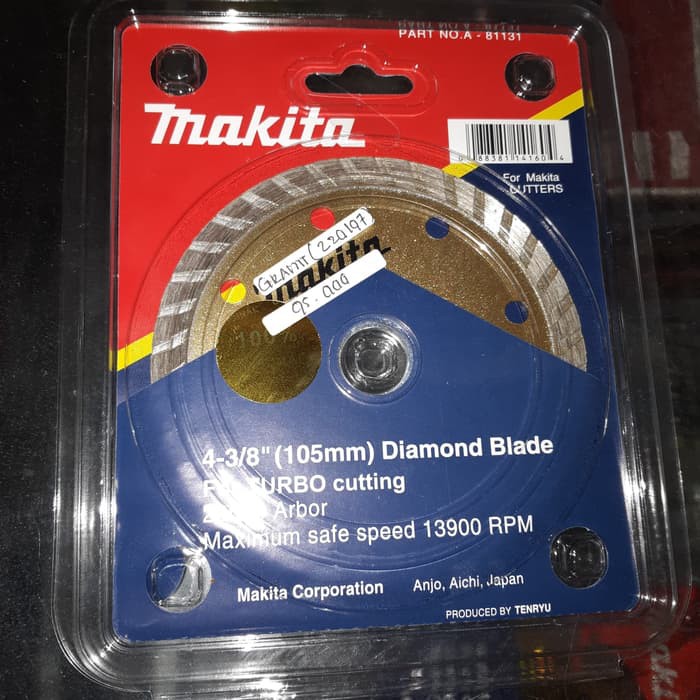 Diamond Wheel makita 4 in turbo Granite Pisau Potong Keramik makita 4 in